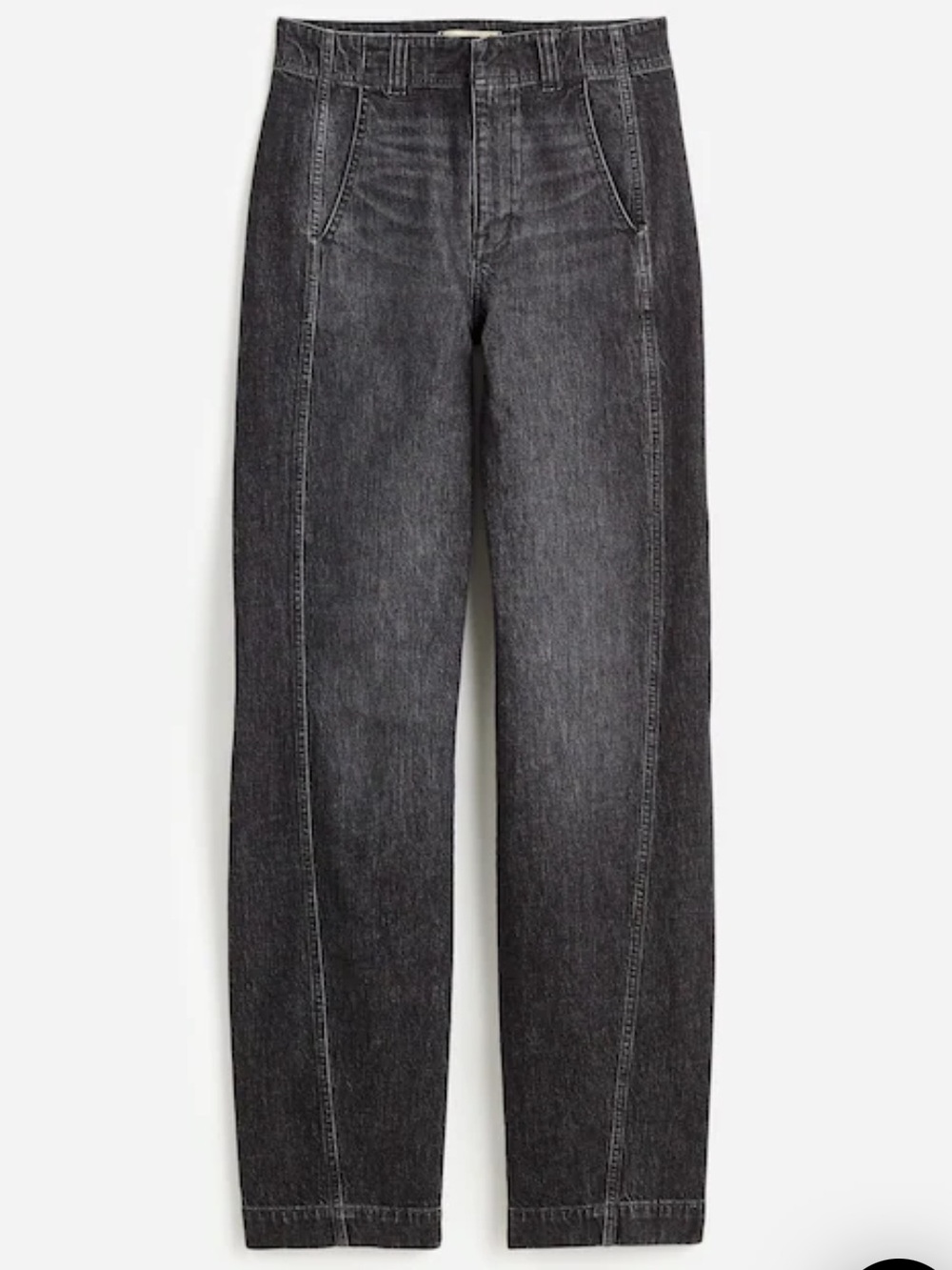 Madewell Tapered Denim Trouser High-Rise Straight Jeans